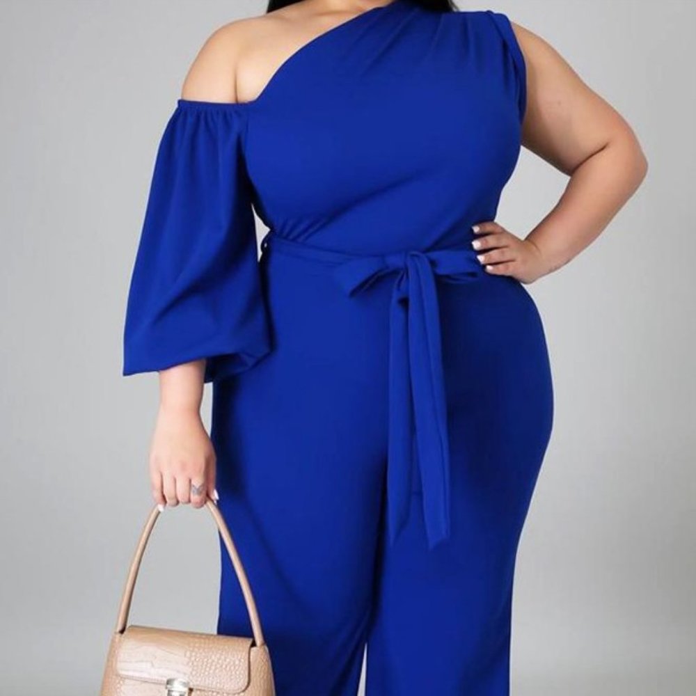 Royal Blue Plus Size Jumpsuit NWOT
